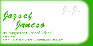 jozsef jancso business card